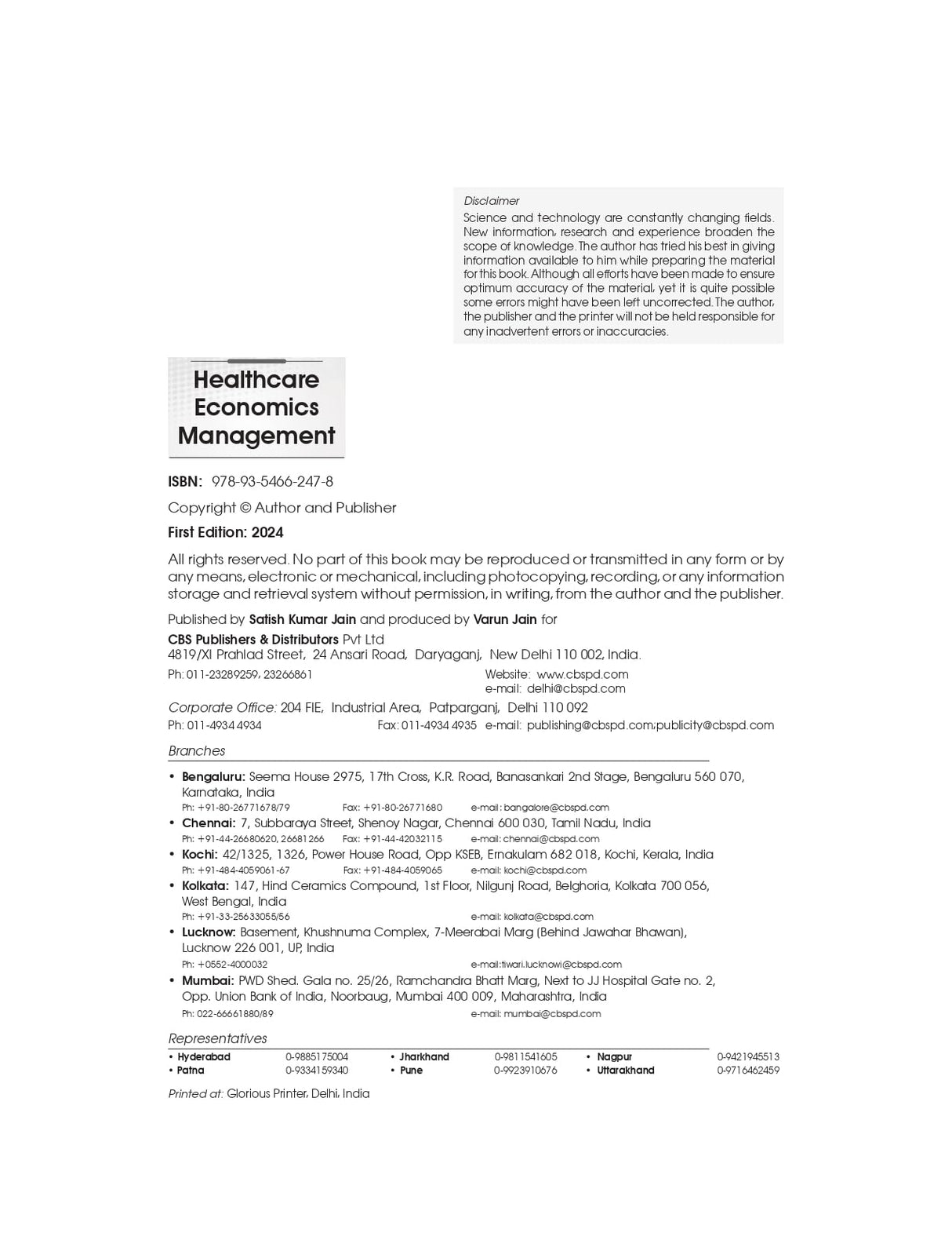 Healthcare Economics Management