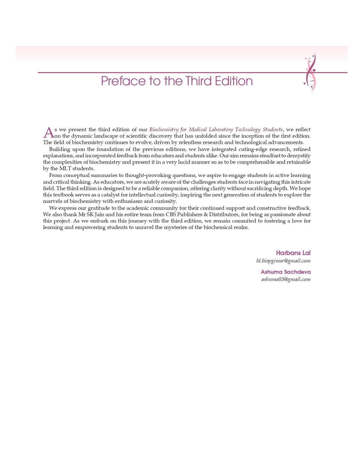 Biochemistry For Medical Laboratory Technology Students 3Ed (Pb 2024)