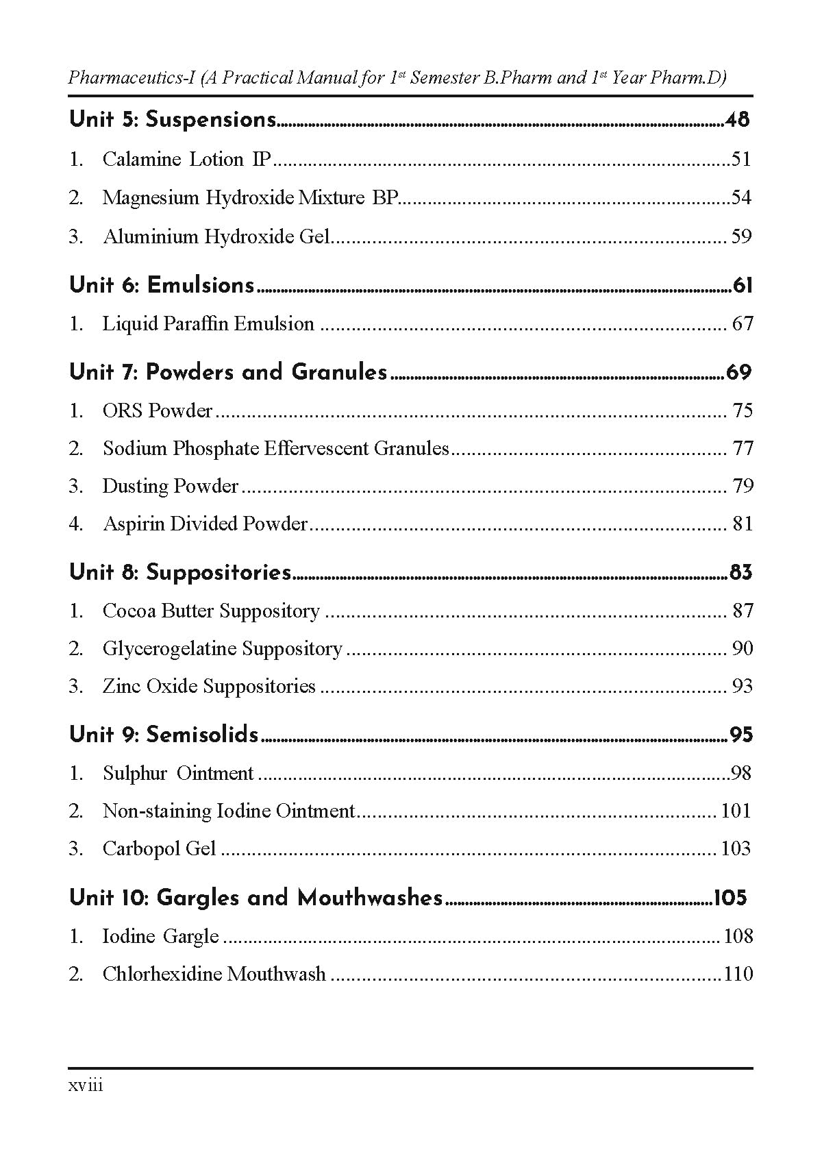 Pharmaceutics-I (A Practical Manual) for 1st Semester B.Pharm and 1st Year Pharm.D