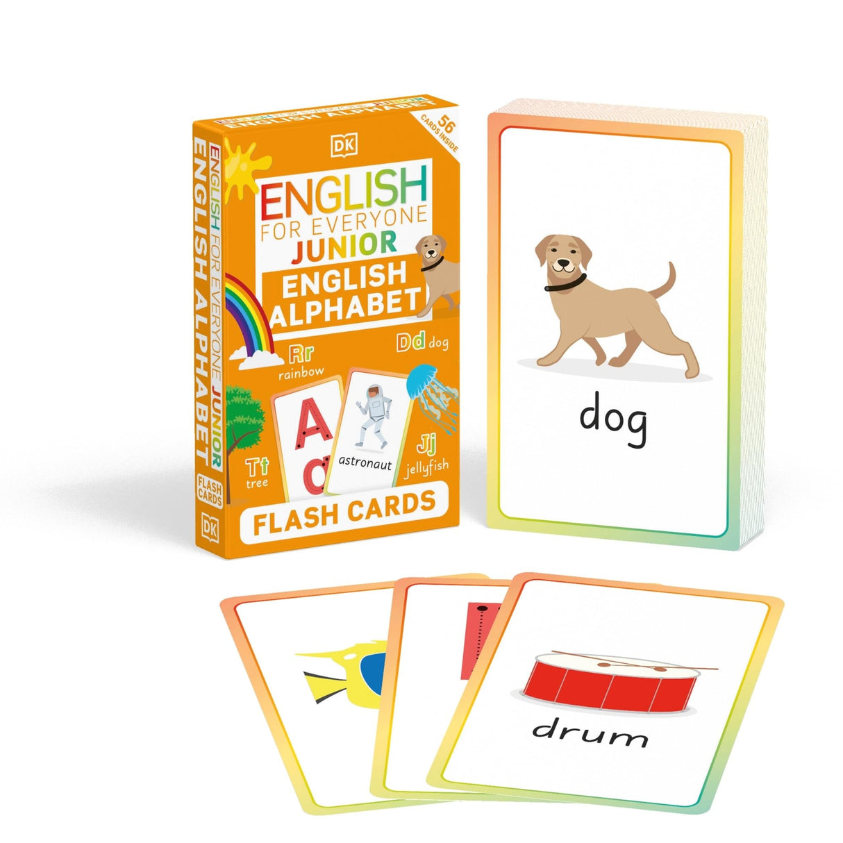 English for Everyone Junior English Alphabet Flash Cards - Retail Maharaj