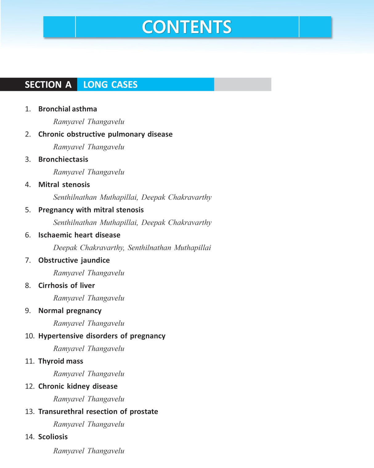 Long and Short Cases in Anaesthesia