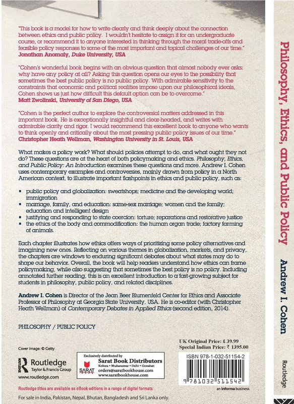 Philosophy, Ethics, and Public Policy: An Introduction - Retail Maharaj