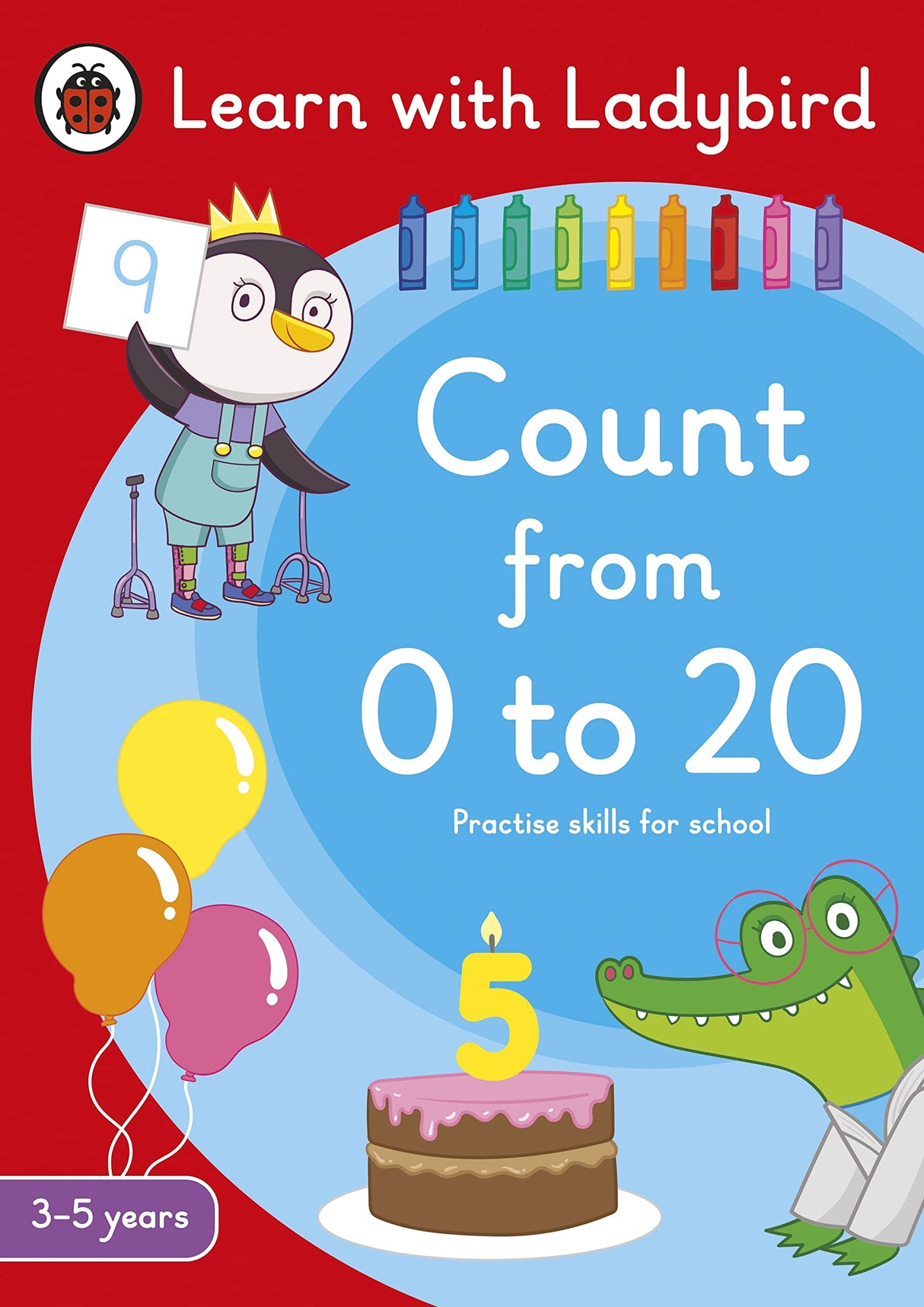 Count from 0 to 20: A Learn with Ladybird Activity Book 3-5 years: Ideal for home learning (EYFS) - Retail Maharaj