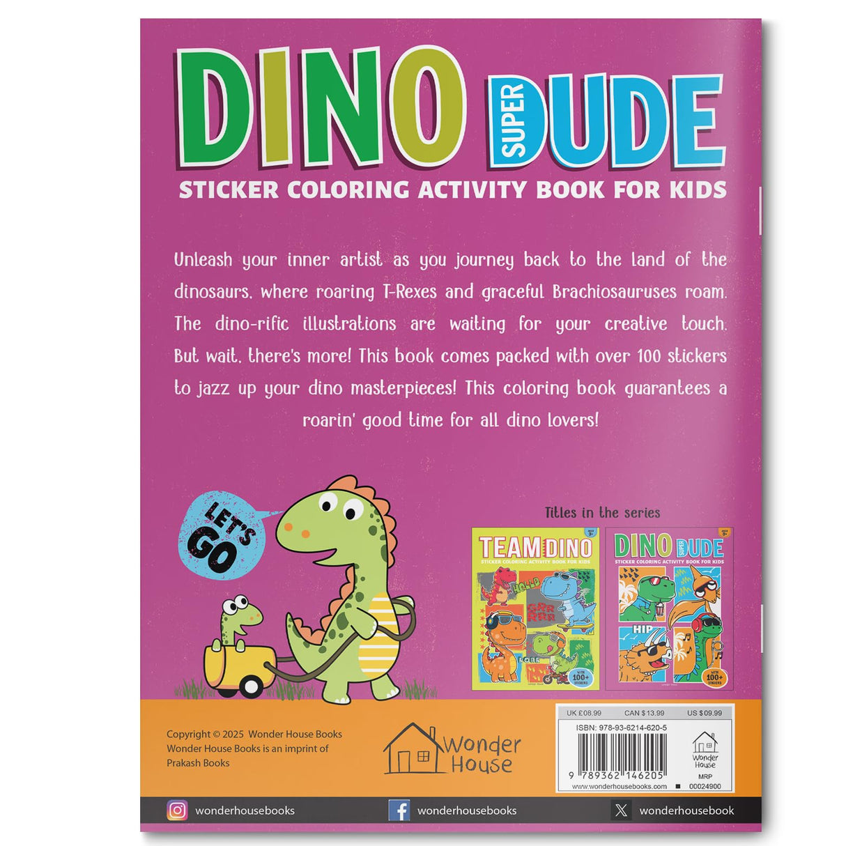 Dino Super Dude Sticker Coloring Book For Kids - Retail Maharaj