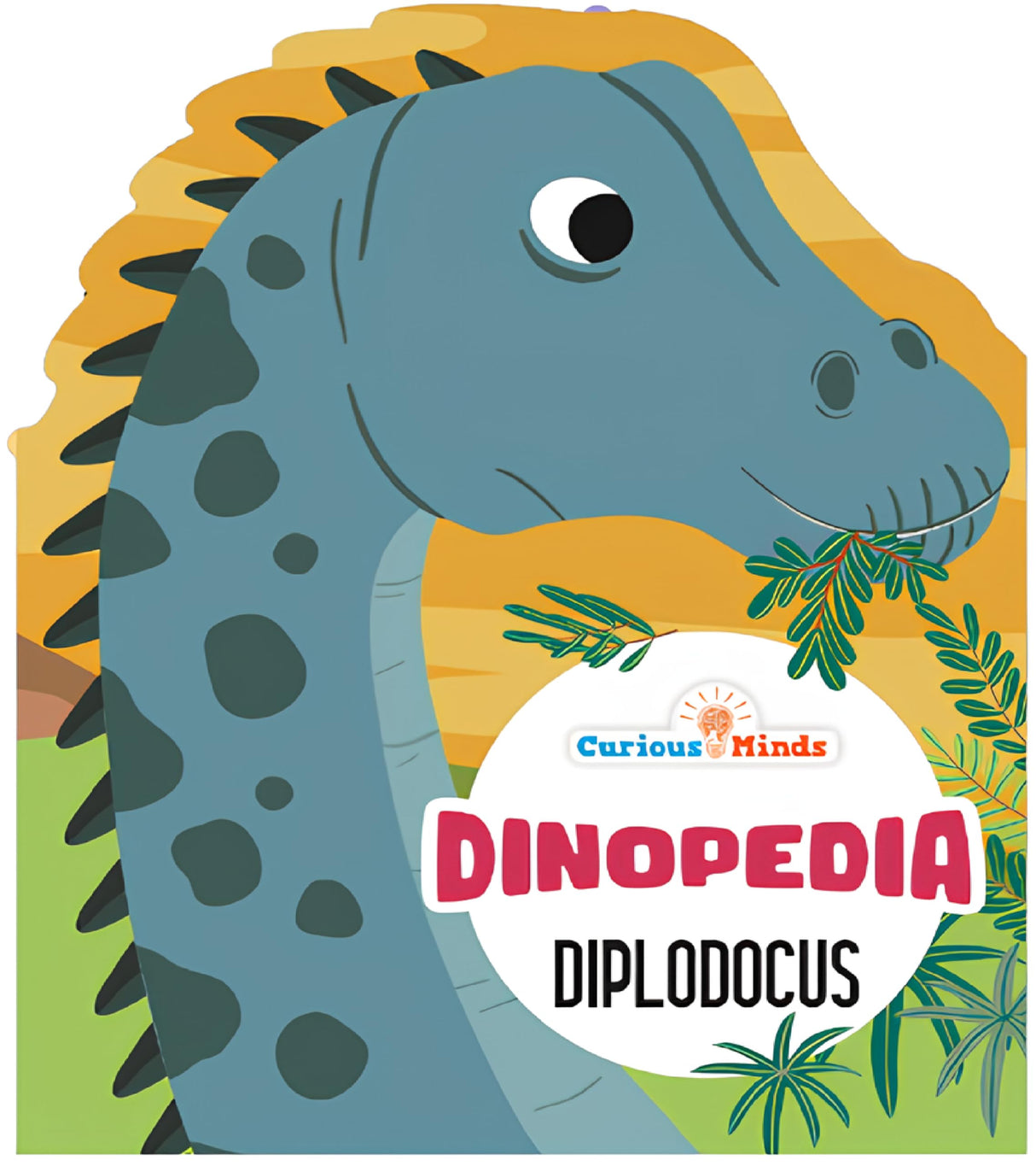 Set of 4 Children Dinosaur Encyclopedia Die Cut Books for 5+ | Dinopedia- T REX, DIPLODOCUS,TRICERATOPS,VELOCIRAPTOR - Retail Maharaj