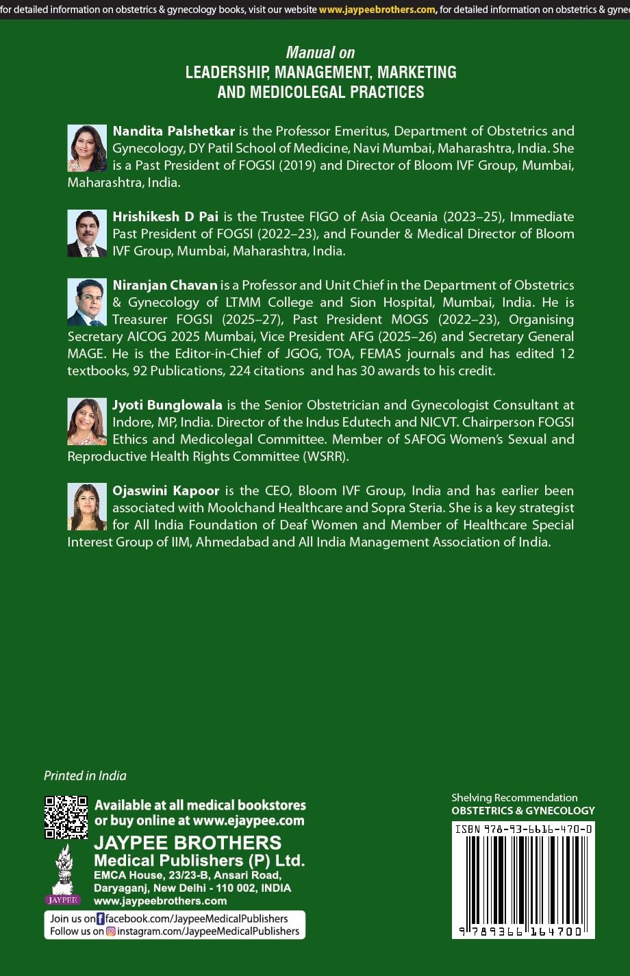 MANUAL ON LEADERSHIP, MANAGEMENT, MARKETING AND MEDICOLEGAL PRACTICES (AICOG 2025)