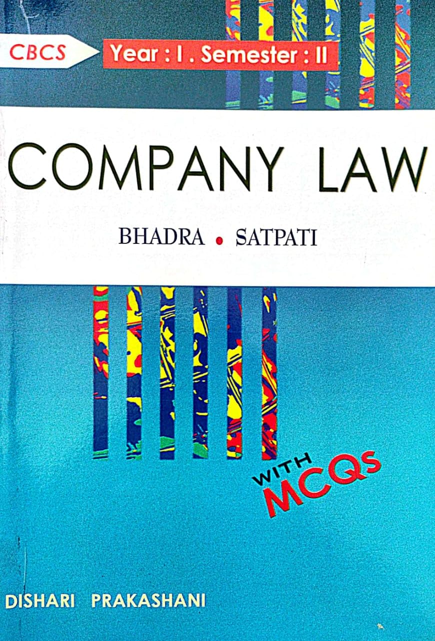 Company Law CBCS Year-1 : Semester-2 (English Version) - Retail Maharaj