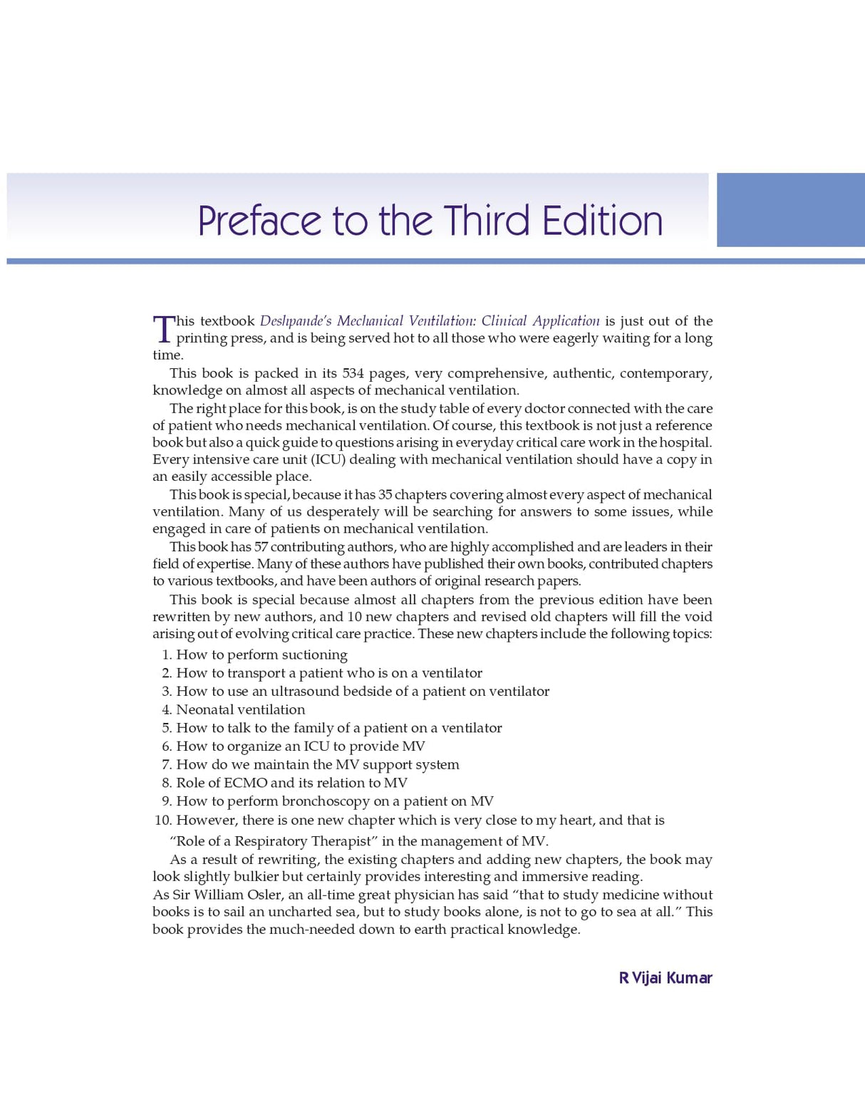 Deshpandes Mechanical Ventilation Clinical Application 3Ed (Hb 2025)