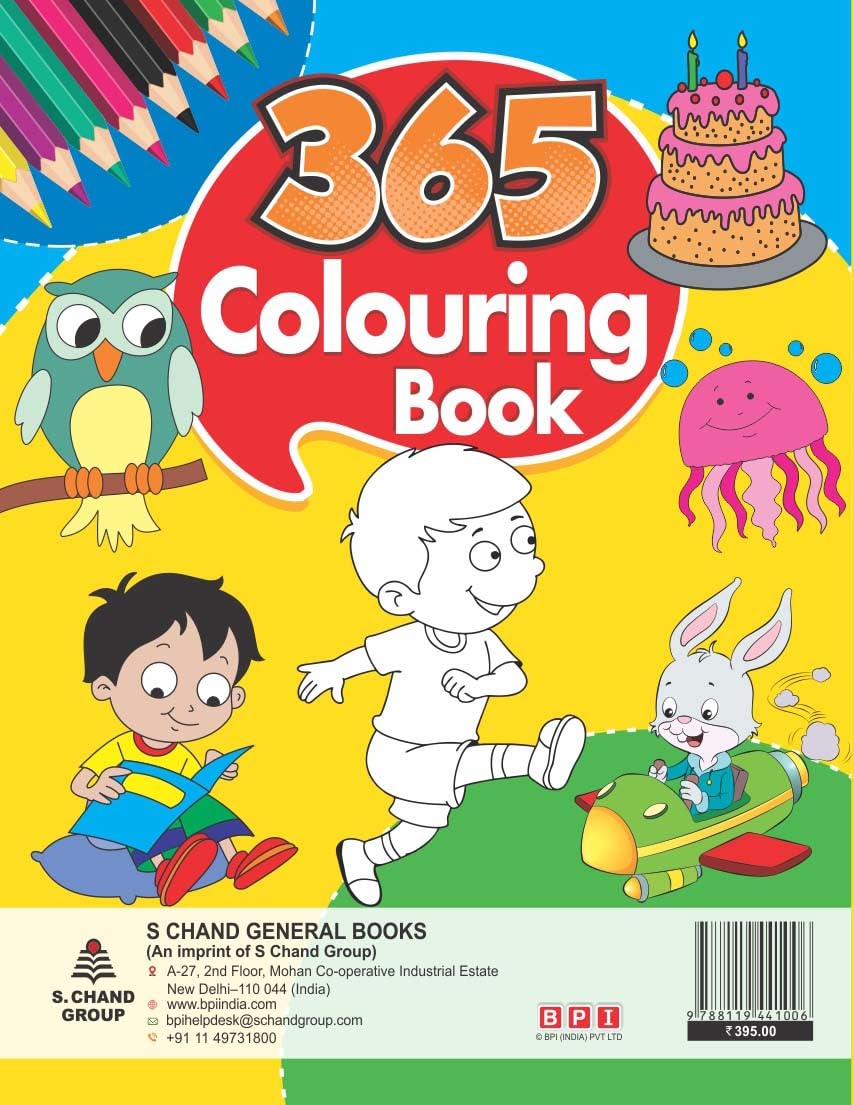 365 Coloring Book: BPI Coloring Book For your little artist, Colouring Book for Kids - Retail Maharaj