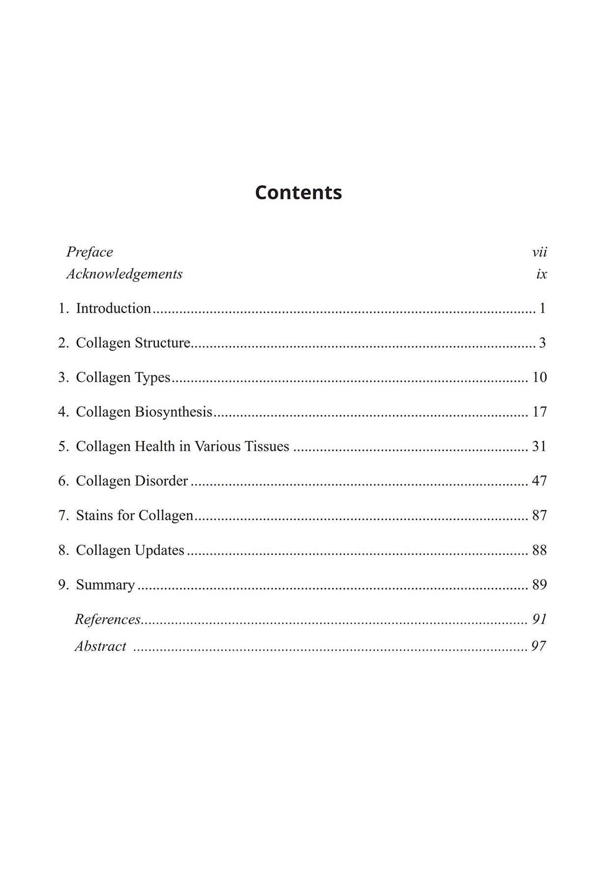 Collagen: Health and Disease