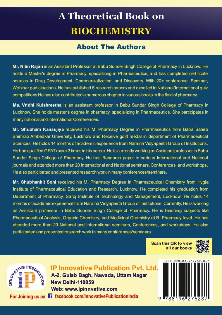 A Theoretical Book on Biochemistry