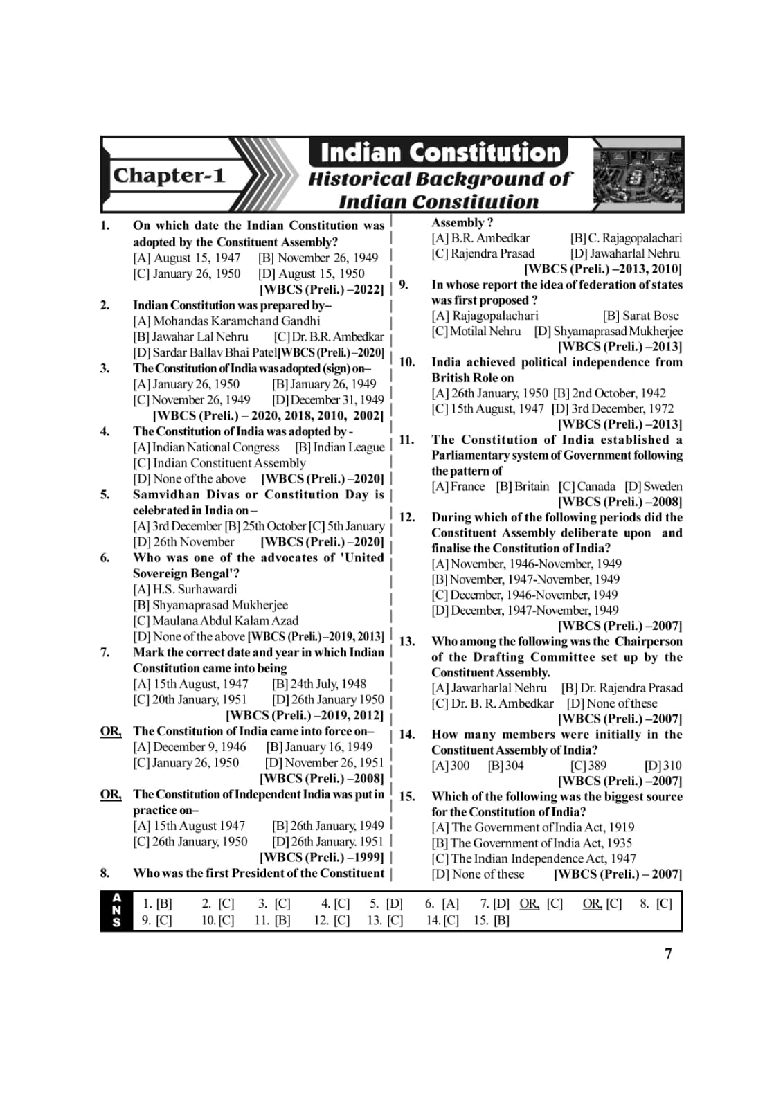 WBCS (Preliminary) Subject Wise & Topic Wise Question Bank with Math & GI Solved (English Version) - Retail Maharaj