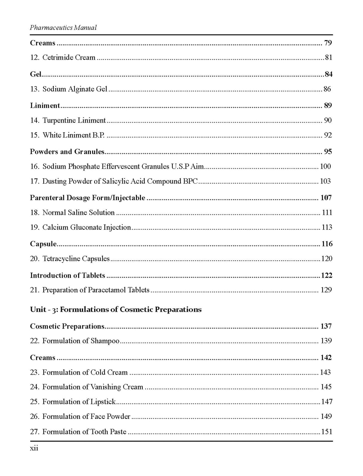 Pharmaceutics Manual For Diploma in Pharmacy Students 1st Year - Retail Maharaj