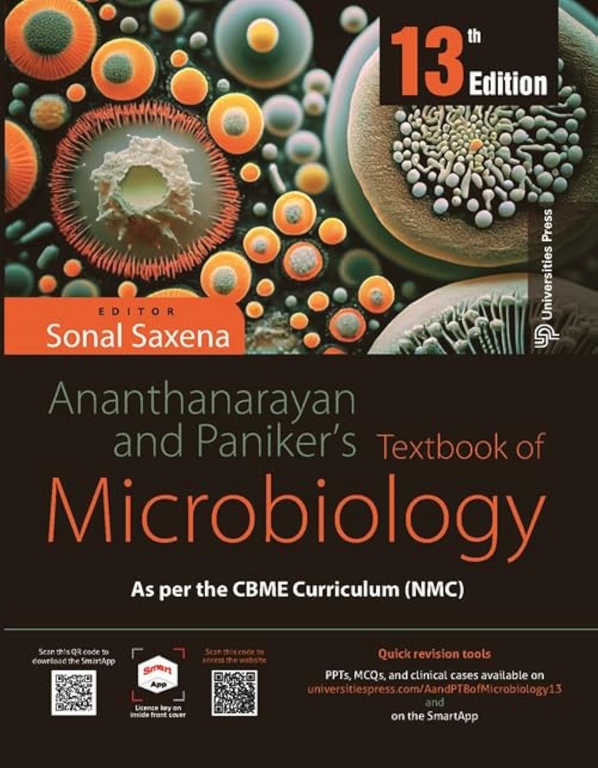 Ananthanarayan and Paniker's Textbook of Microbiology, 13th Edition