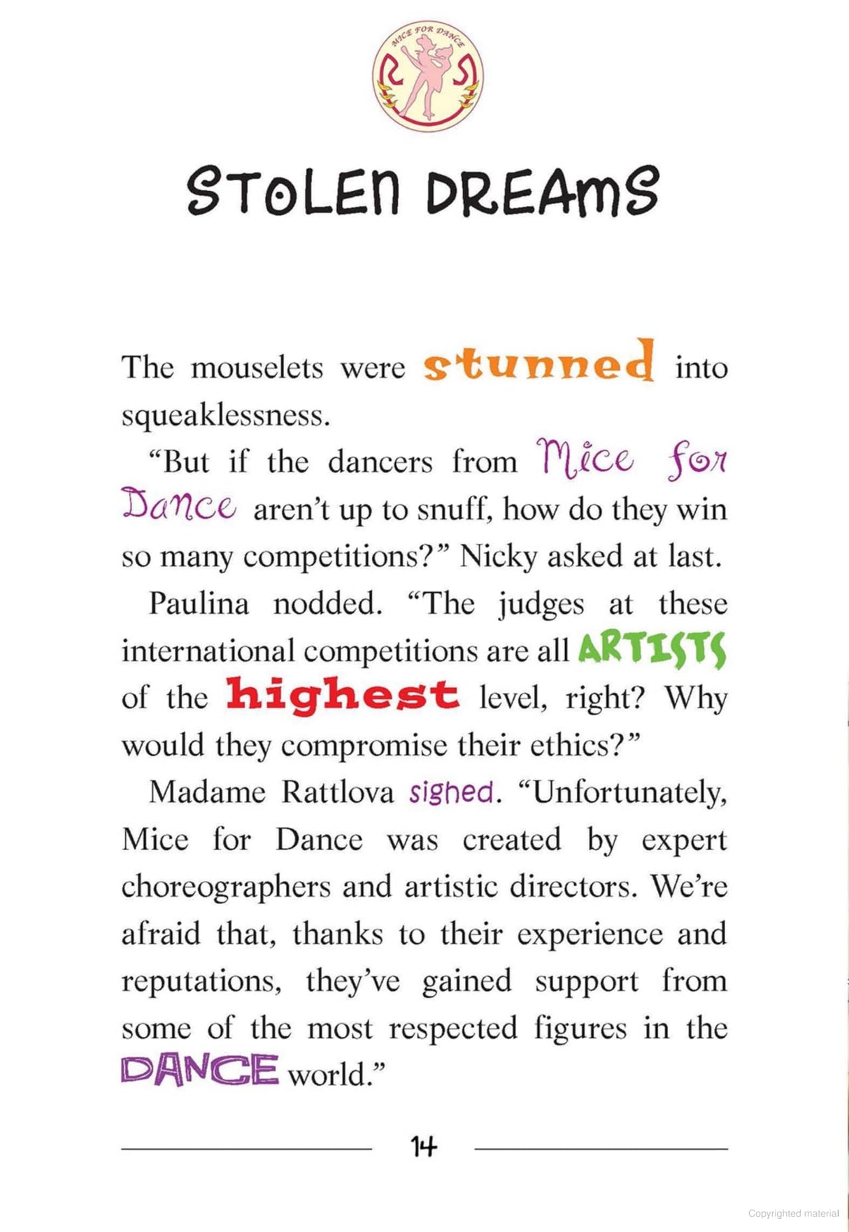 Thea Stilton #14:Thea Stilton and the Dancing Shadows NA - Retail Maharaj