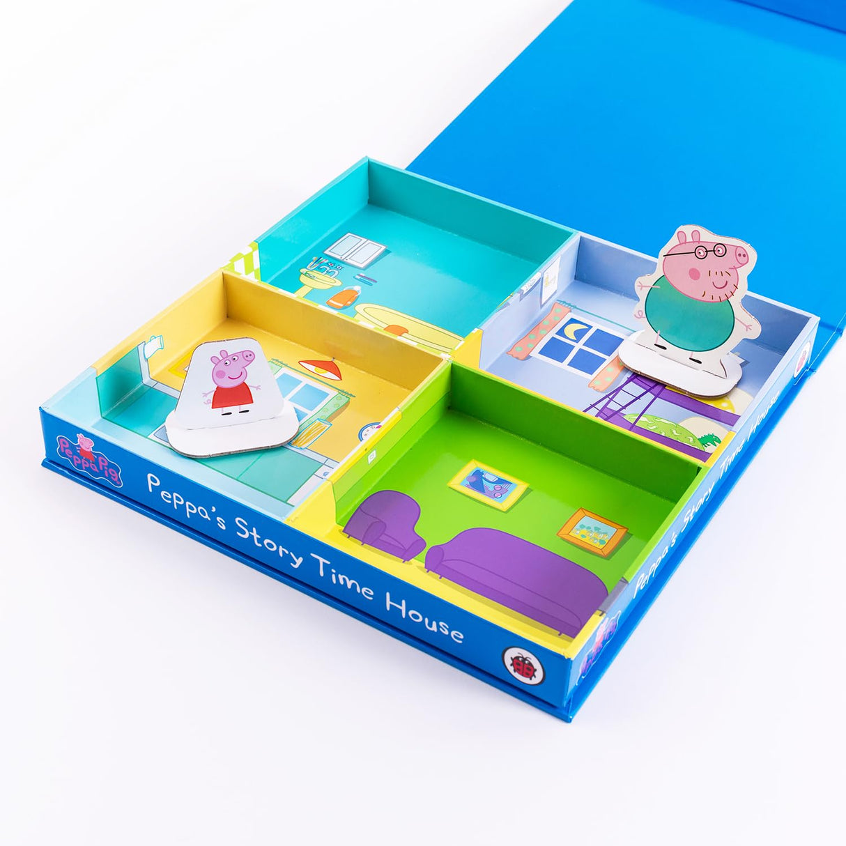 Peppa’s Storytime House (Set of 8): Mini Board Books & 6 Play Characters | Peppa Pig Interactive Storytelling Gift for Toddlers & Kids - Retail Maharaj