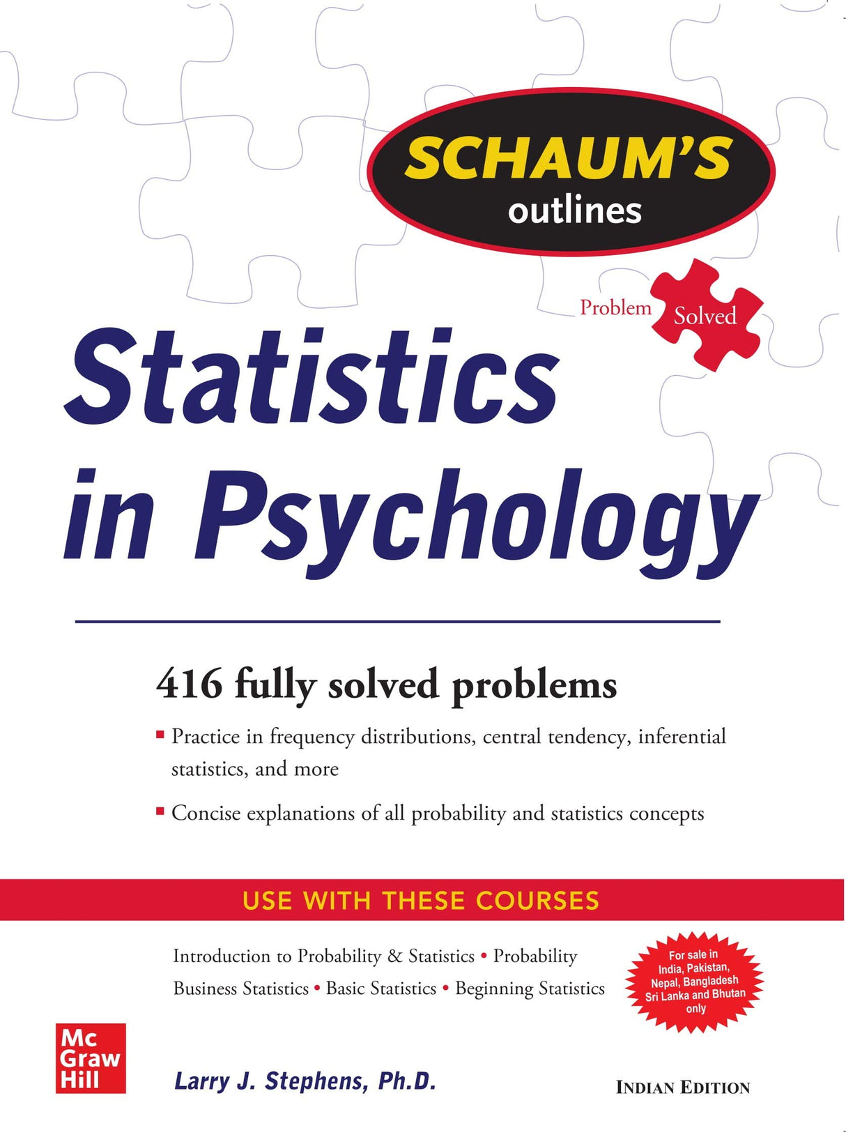 Schaums Outline Of Statistics In Psychology Problem Solved (Pb 2020) - Retail Maharaj