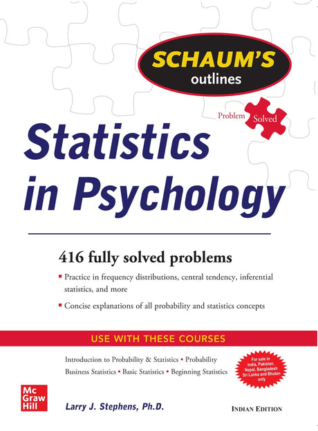 Schaums Outline Of Statistics In Psychology Problem Solved (Pb 2020) - Retail Maharaj