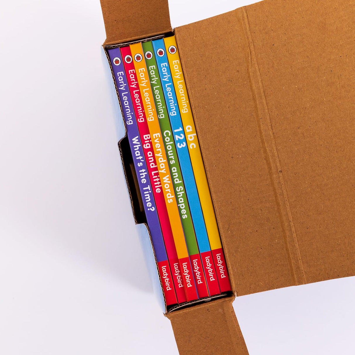 Ladybird Early Learning Library: 6 Books Tuck-Box - ABC | 123 | Colours and Shapes | Everyday Words and More - Retail Maharaj