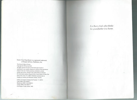 The Horse in Harry's Room (I Can Read Level 1) - Retail Maharaj