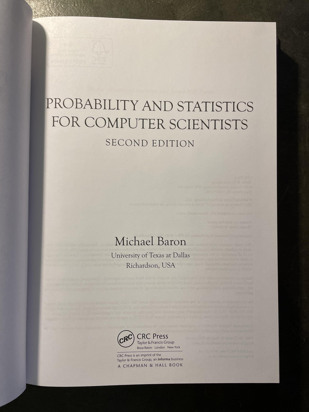 Probability and Statistics for Computer Scientists - Retail Maharaj