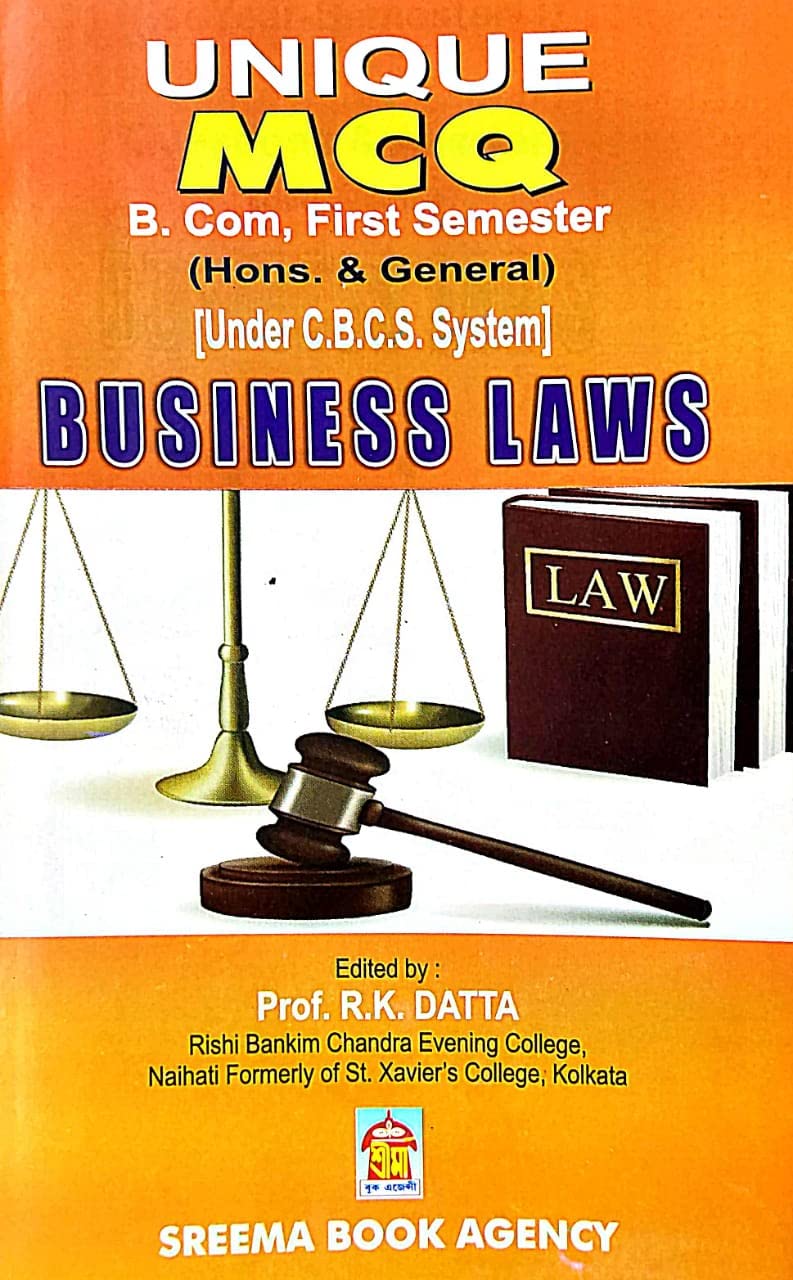 Business Laws - B.Com - First Semester - Unique MCQ - English Version - Retail Maharaj