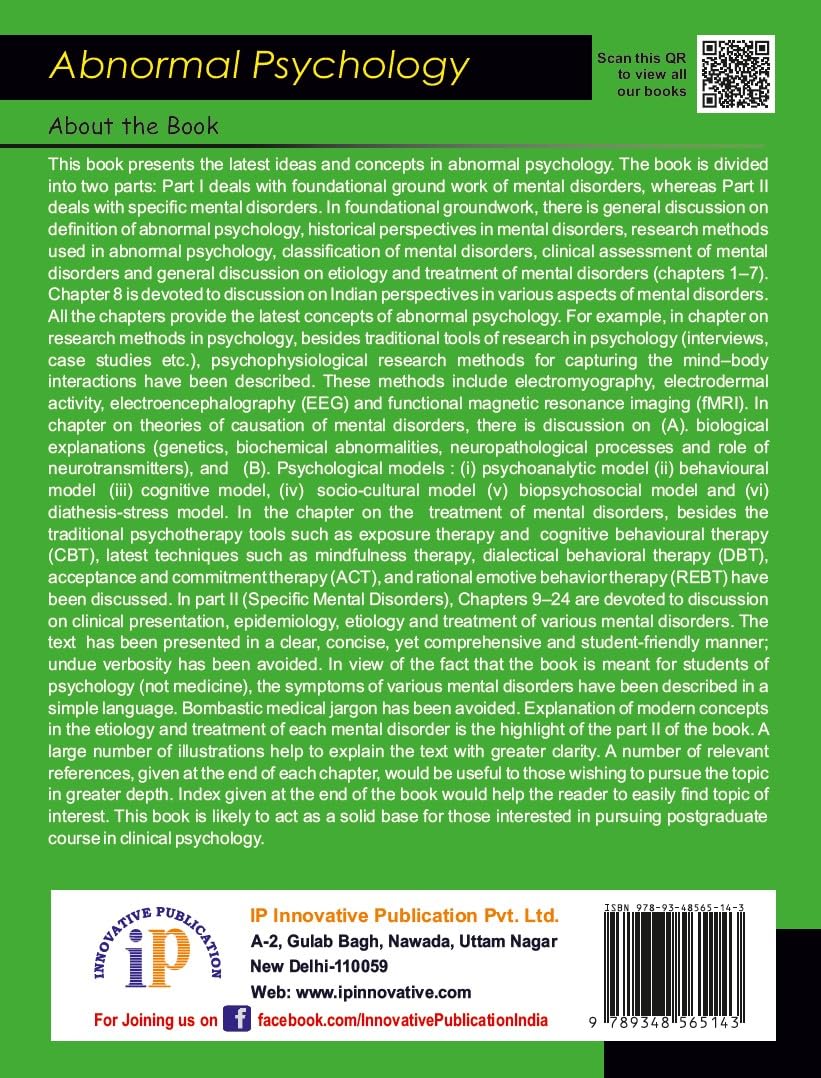 Abnormal Psychology (First Edition, 2026)