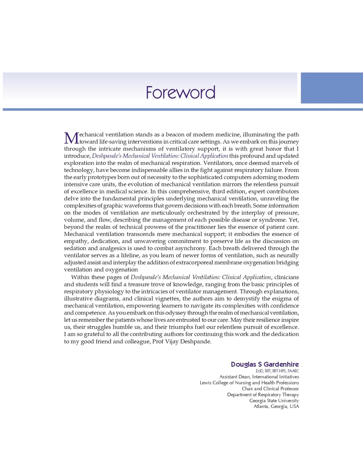 Deshpandes Mechanical Ventilation Clinical Application 3Ed (Hb 2025)