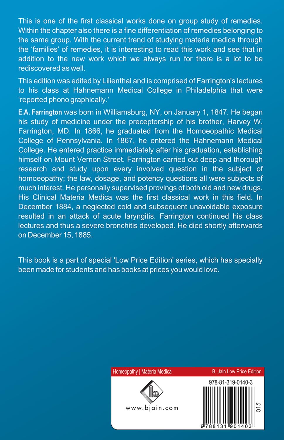 Clinical Materia Medica - Retail Maharaj