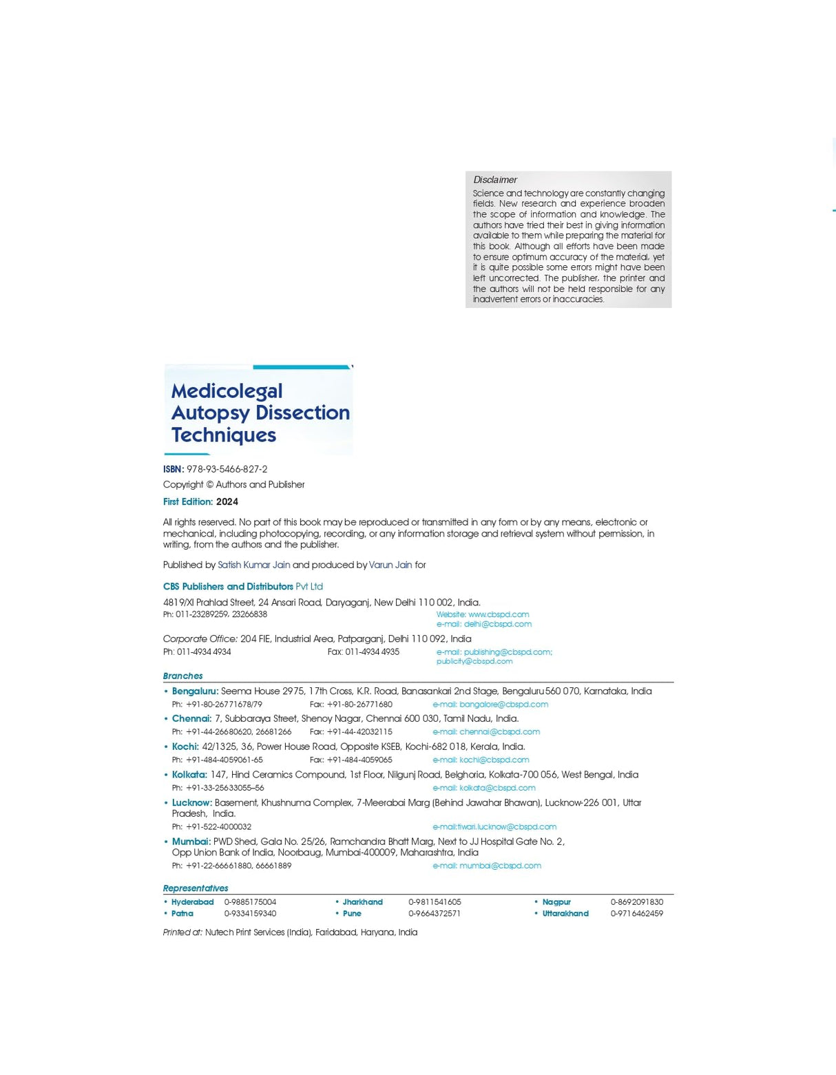 Medicolegal Autopsy Dissection Techniques (Pb 2024)