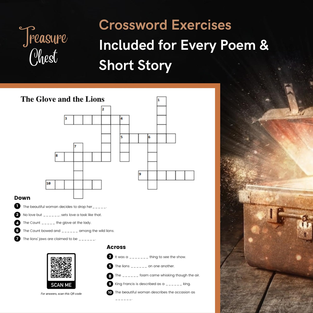 Almond Books ICSE Class 10 Treasure Chest (WORKBOOK with ANSWERS) Poems & Short Stories | Fully Solved | Part 2 for ICSE Class 10 - Retail Maharaj