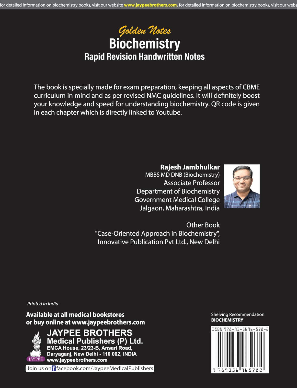 Golden Notes Biochemistry Rapid Revision Handwritten Notes