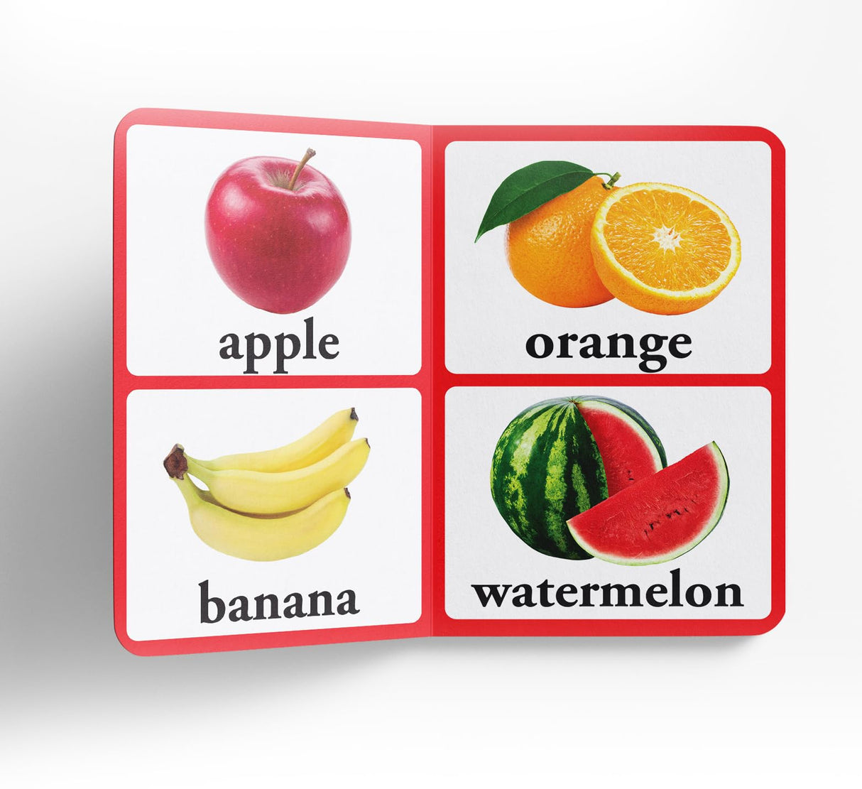 Fruits – Early Learning Board Book with Large Font: Brightly Illustrated Fruit Recognition Book for Kids | Big Board Books Series for Babies, Toddlers & Preschoolers | Learn About Apples, Bananas, Mangoes & More with Bold Text & Clear Pictures | Ages 0–5 - Retail Maharaj