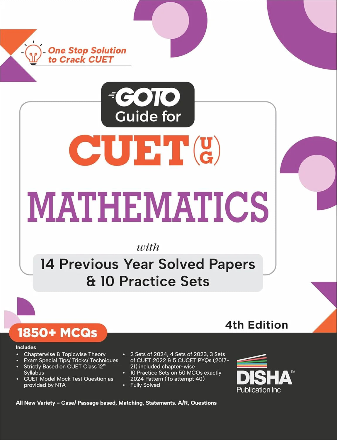 Go To Guide for CUET (UG) Mathematics with 14 Previous Year Solved Papers & 10 Practice Sets 4th Edition - Retail Maharaj