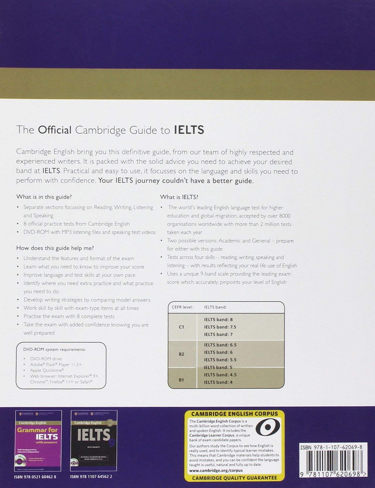 The Official Cambridge Guide To Ielts Student's Book With Answers With Dvd Rom - Retail Maharaj