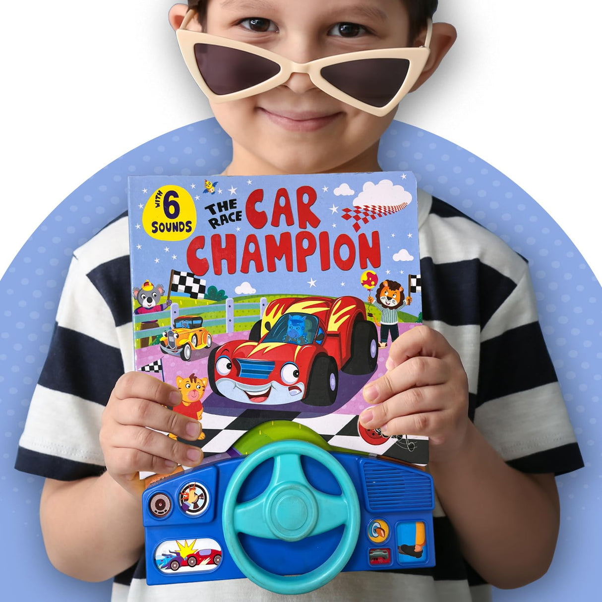My First Car Racing Sound Book | Interactive Musical Board Book for Toddlers | Vehicle Sounds and Early Learning Fun - Retail Maharaj