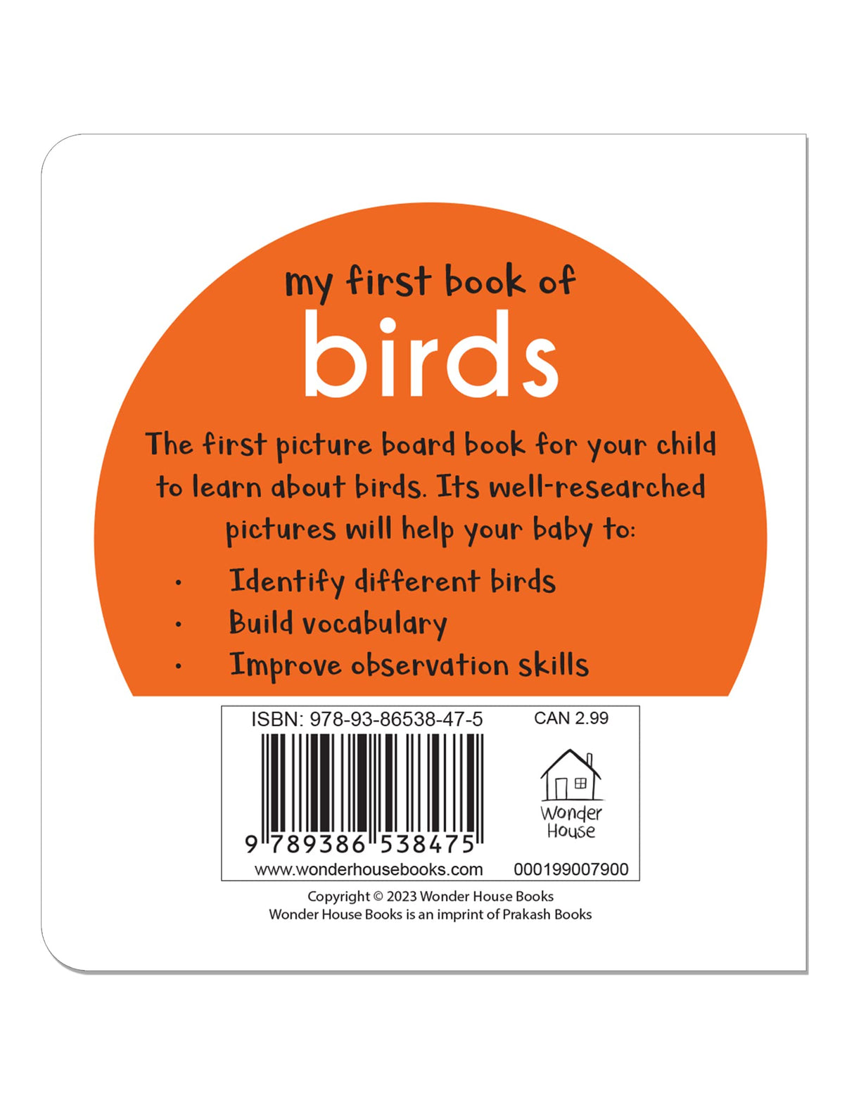 My First Book of Birds | First Birds Board Book for Babies, Toddlers & Preschoolers | Learn About Common Birds with Bright and Realistic Pictures | Early Learning Book for Kids Ages 0-3 Years - Retail Maharaj