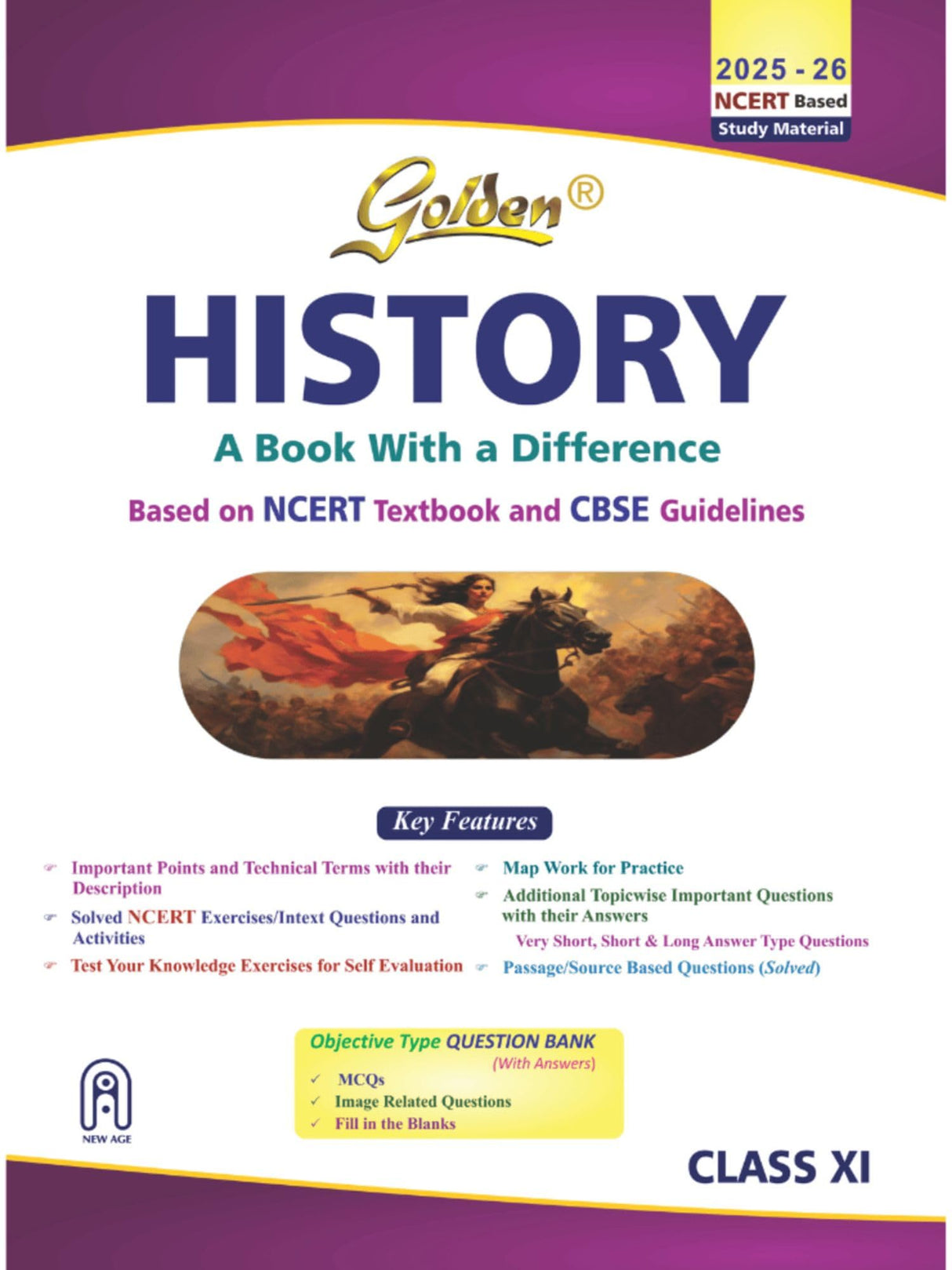 Golden History Class 11 : Based on CBSE Guidelines & NEW NCERT Textbooks For 2026 Final Exams, includes Objective Type Question Bank - Retail Maharaj