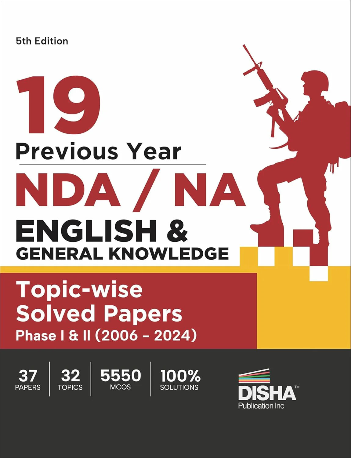 19 Previous Year NDA/ NA English & General Knowledge Topic-wise Solved Papers Phase I & II (2006 - 2024) 5th Edition - Retail Maharaj