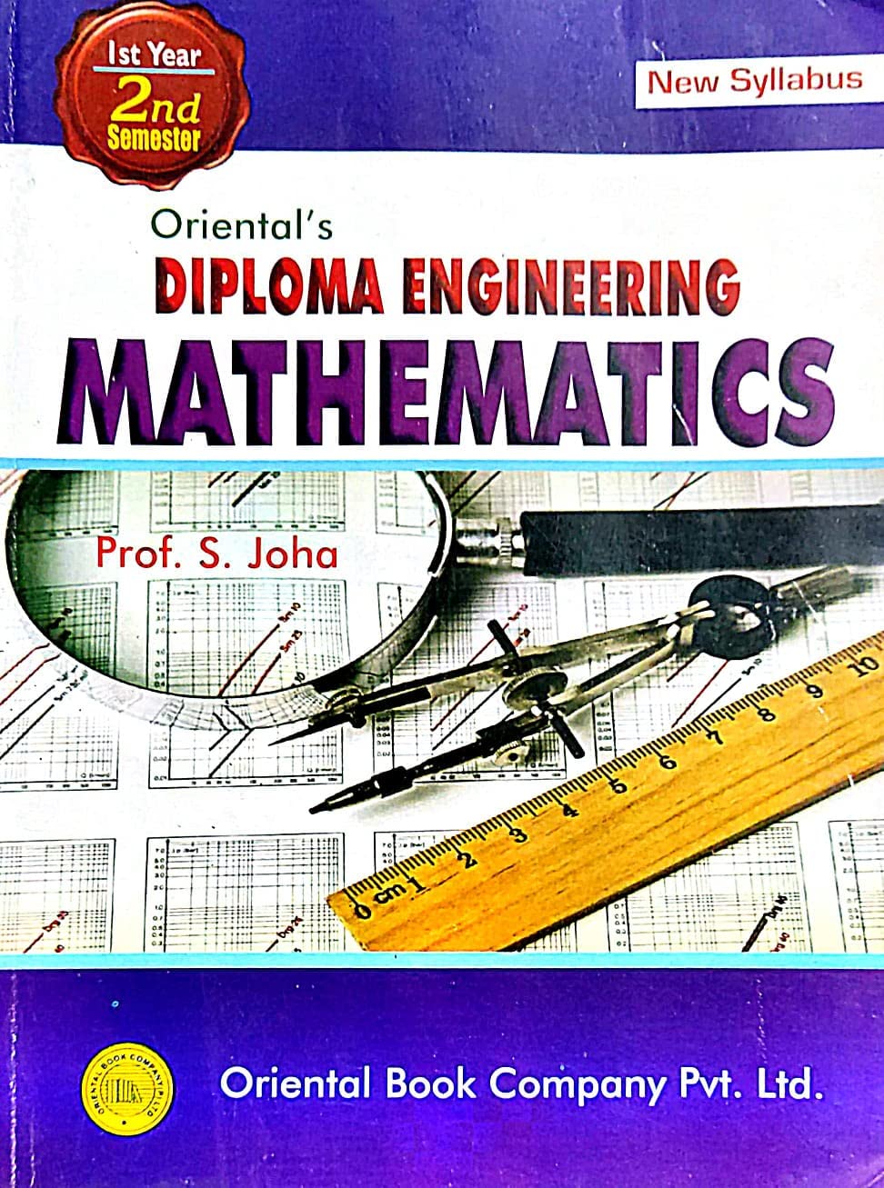 Diploma Engeneering Mathematics 1st year (2nd Semester) (English Version) - Retail Maharaj