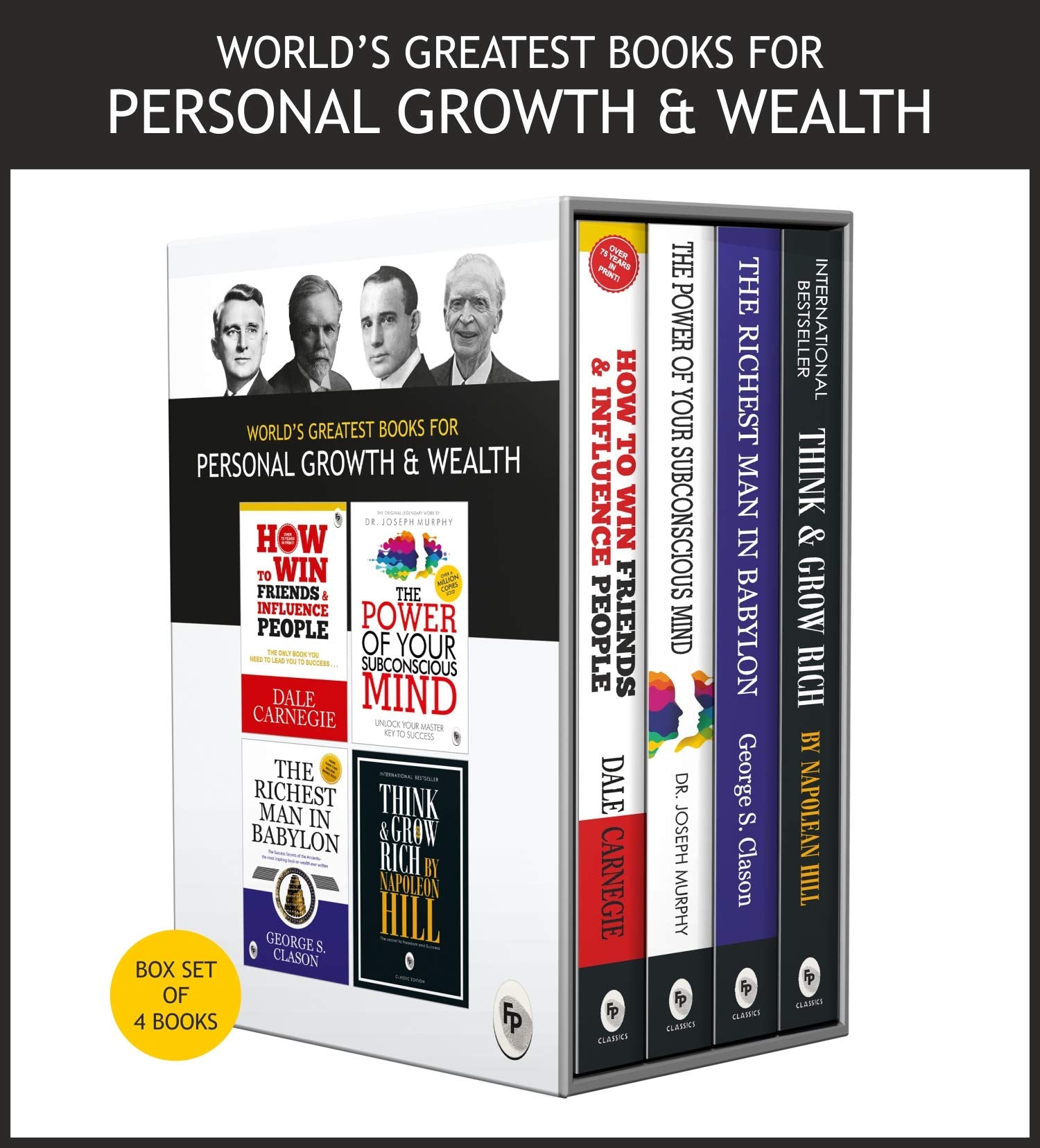 World’s Greatest Books For Personal Growth & Wealth (Set of 4 Books) : Perfect Motivational Gift Set - Retail Maharaj