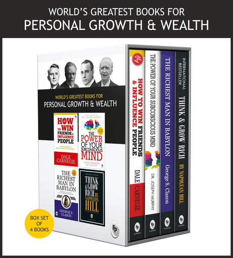 World’s Greatest Books For Personal Growth & Wealth (Set of 4 Books) : Perfect Motivational Gift Set - Retail Maharaj