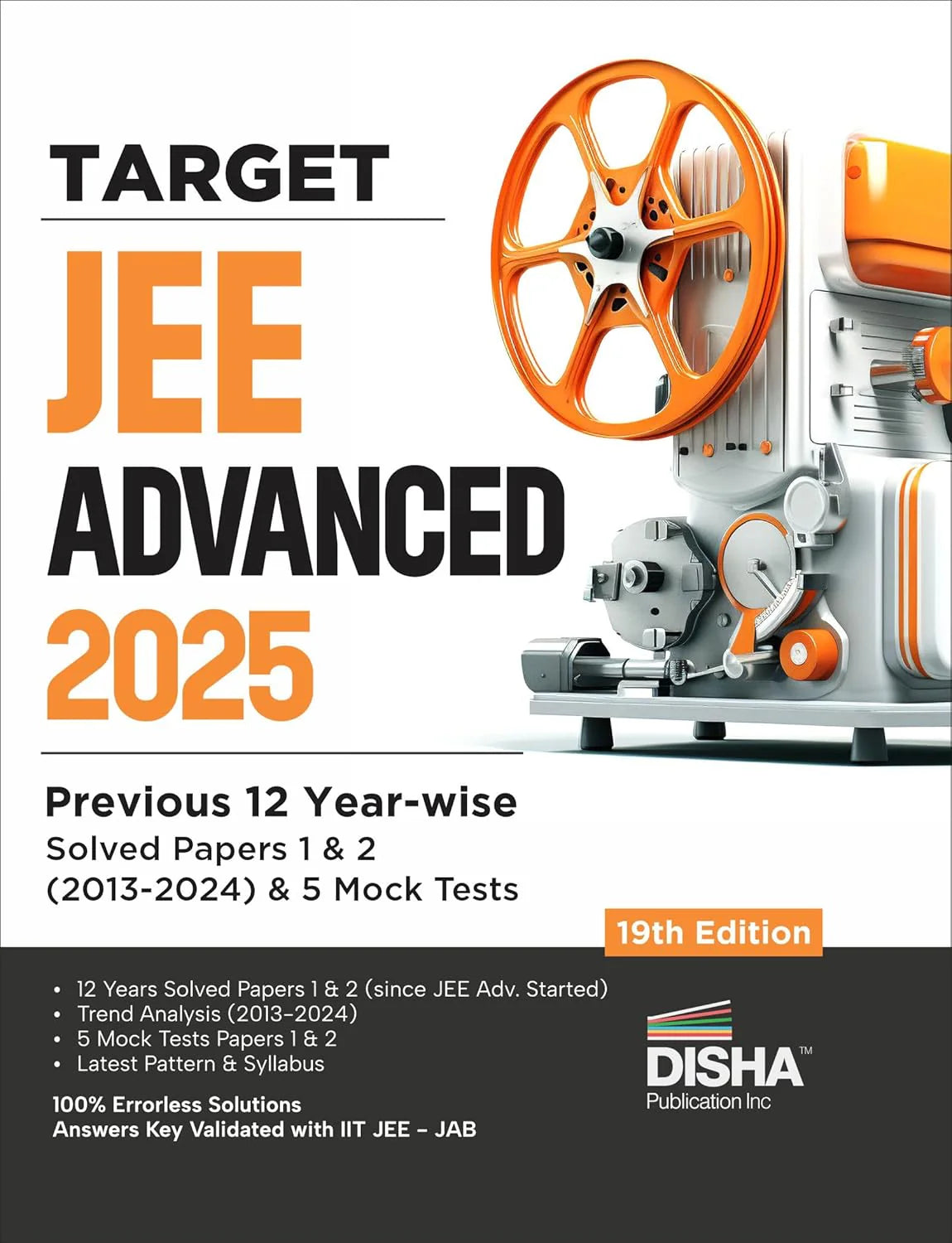 TARGET JEE Advanced 2025 - Previous 12 Year-wise Solved Papers 1 & 2 (2013 - 2024) & 5 Mock Tests - 19th Edition - Retail Maharaj