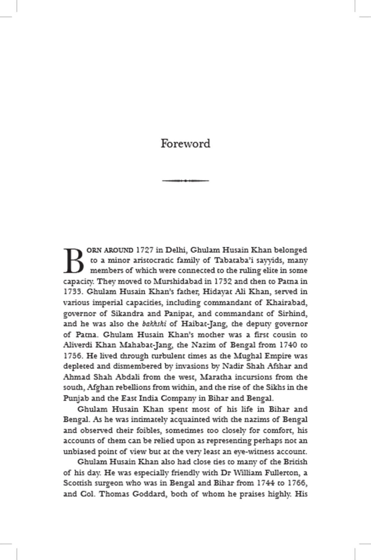 Siyaru’l-muta’akhkhirin The History of Latter Days India in the Eighteenth Century - Retail Maharaj