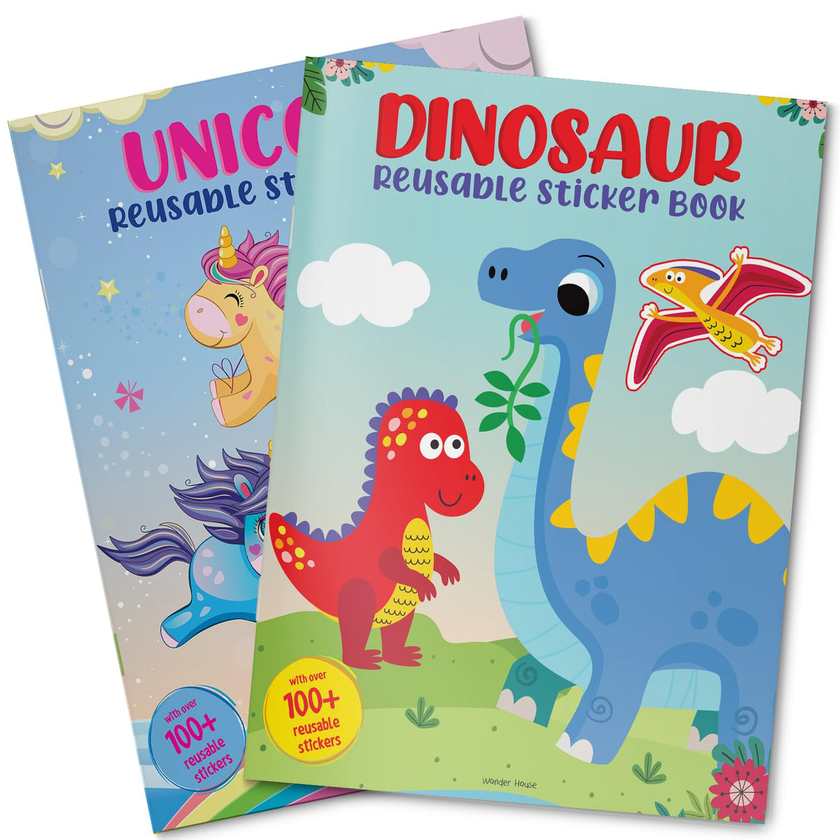 Dinosaur World Reusable Sticker Book For Children - Retail Maharaj
