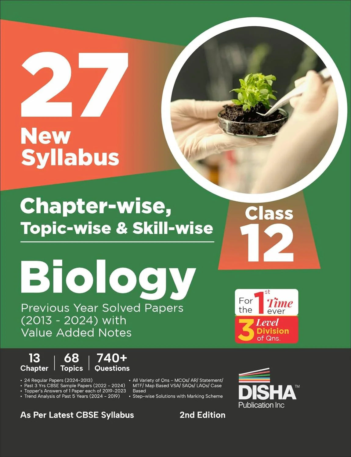 27 New Syllabus Chapter-wise, Topic-wise & Skill-wise CBSE Class 12 Biology Previous Year Solved Papers (2013 - 2024) with Value Added Notes - Retail Maharaj