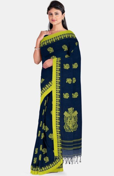 Handspun Cotton Tangail Saree - Retail Maharaj