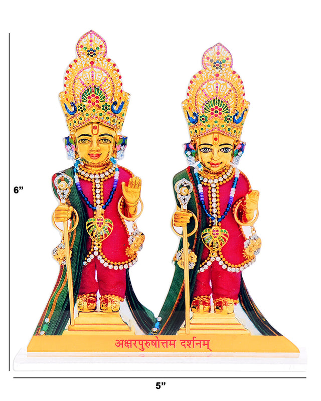 Akshar Purushottam Maharaj (Acrylic & Stand: Large) - Retail Maharaj