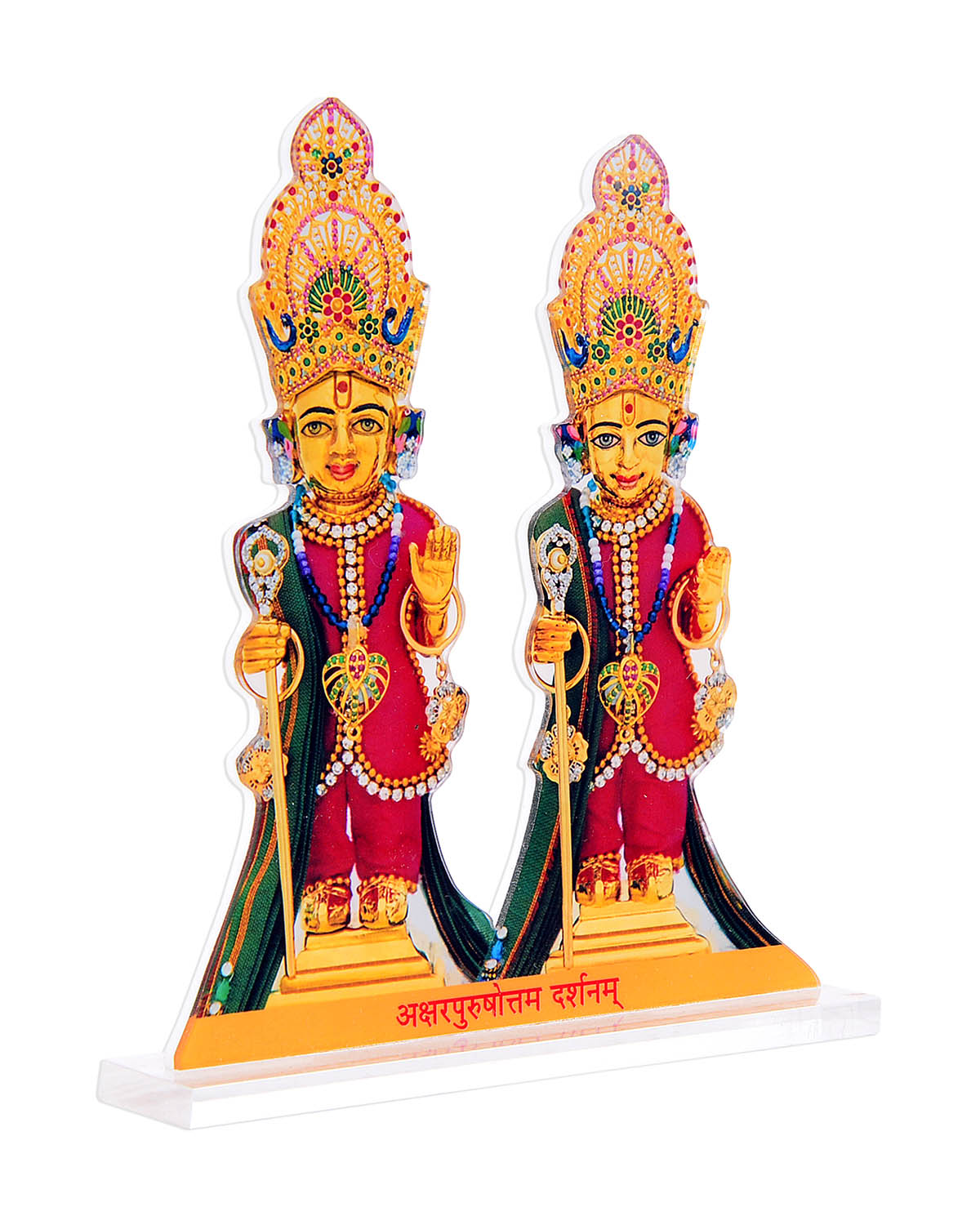 Akshar Purushottam Maharaj (Acrylic & Stand: Large) - Retail Maharaj
