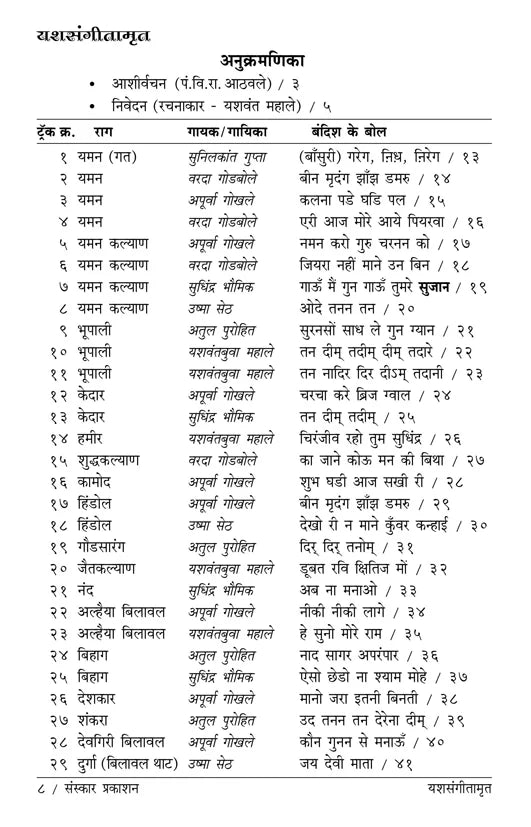 YashSangeetamrut (Bandish Notations) - Retail Maharaj